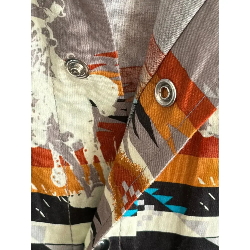 Roper Vintage Wear Snap Up Front  Rodeo Design Made in the USA Sz XXL - Picture 7 of 14